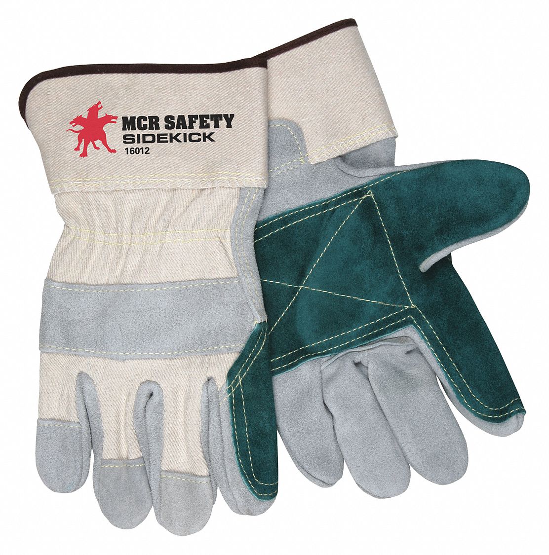 J3484 Leather Gloves Gray L PK12