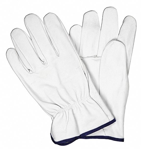 J3548 Leather Gloves White S PK12