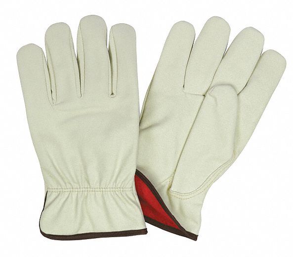 Leather Gloves Beige XL PK12