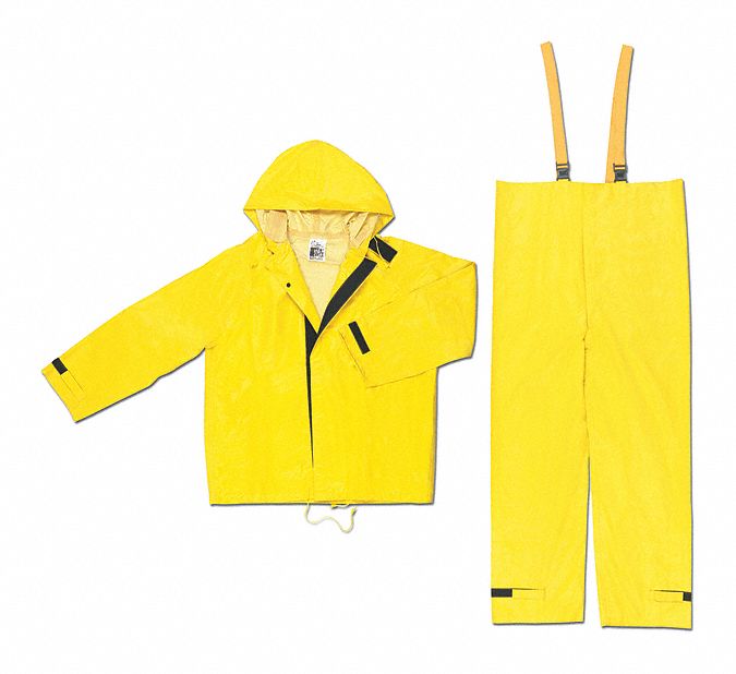 Rain Suit Jacket/Bib Unrated Yellow 2XL