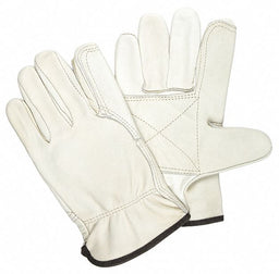 J3520 Leather Gloves Beige L PK12