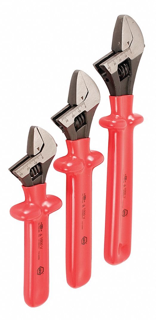 Adj. Wrench Sets Steel Natural 8 to 12