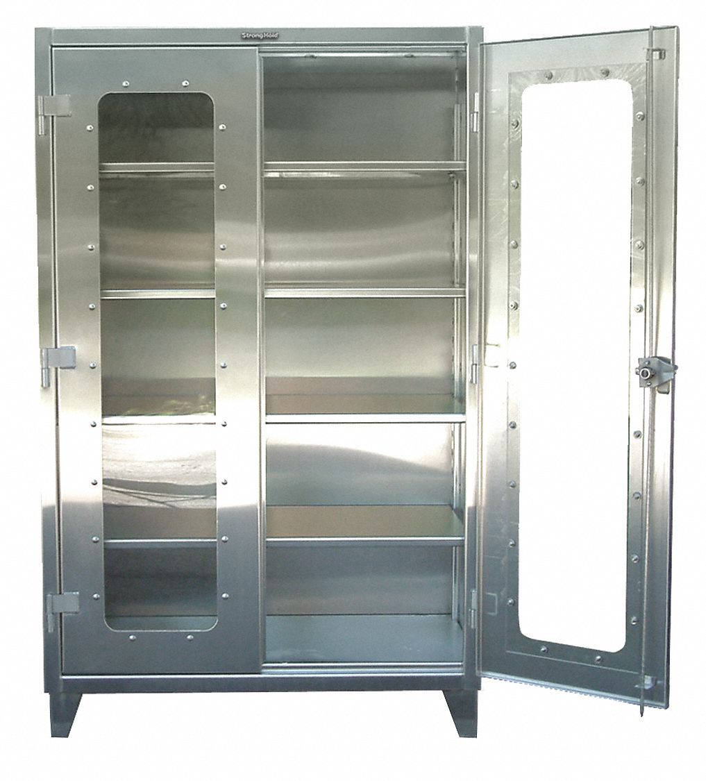 Storage Cabinet 78 x60 x24 LtGry 4Shlv