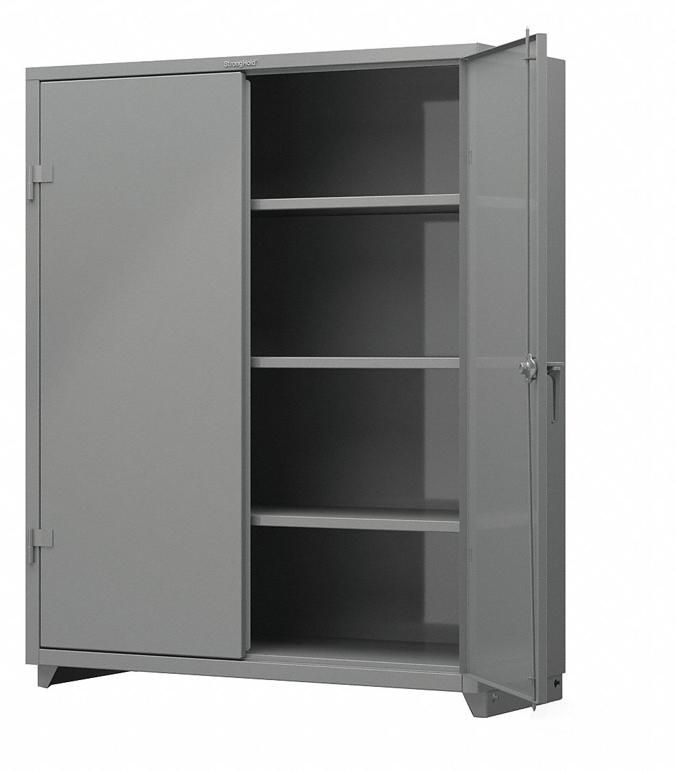 Storage Cabinet 75 x60 x24 Gray 3Shlv