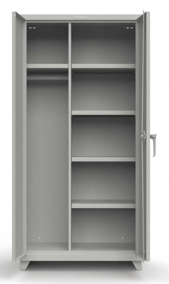 Storage Cabinet 75 x36 x24 Gray 4Shlv