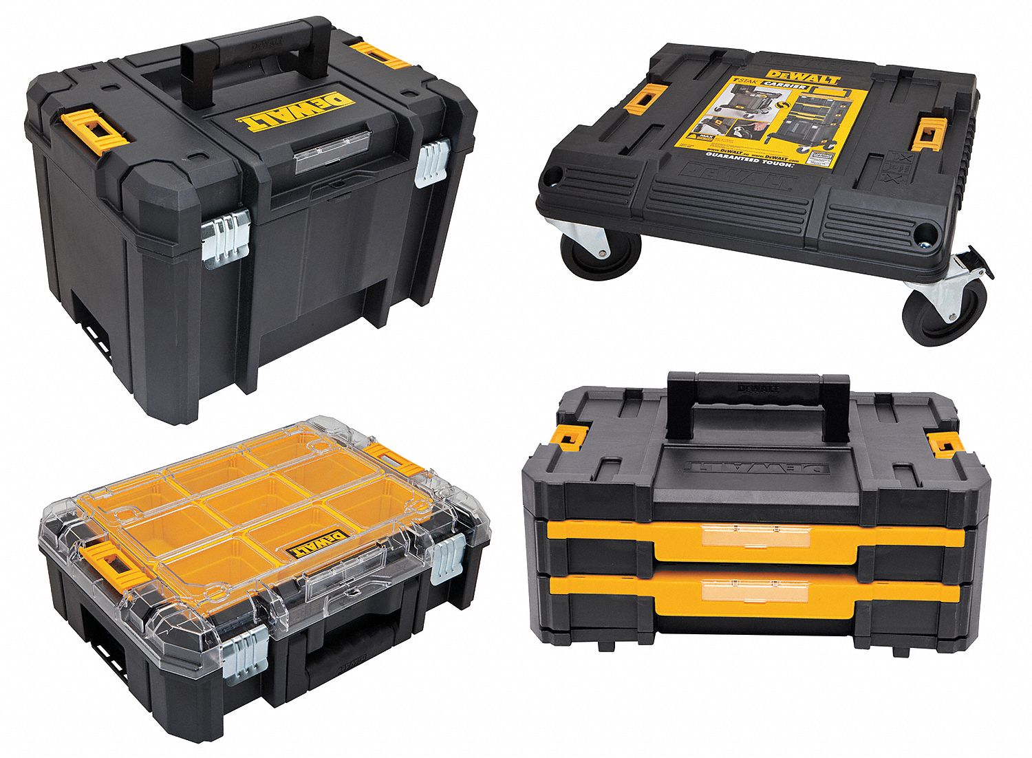 Plastic Rolling Tool Box Set 13 in