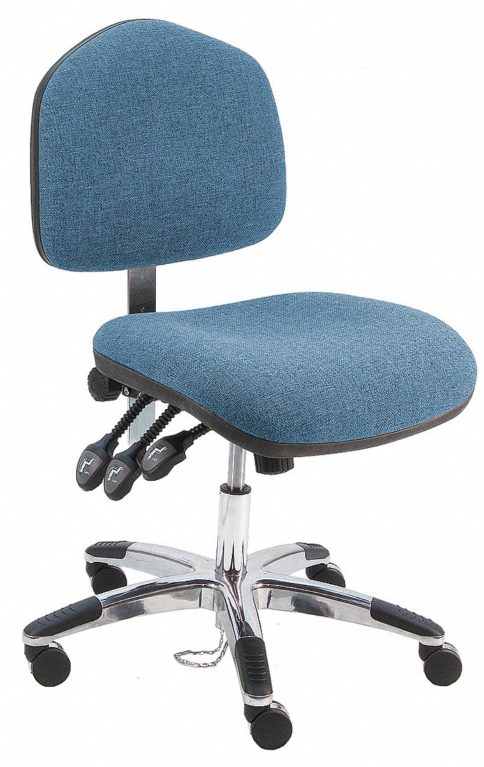 Office Chair 34.5 in H Silver