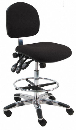 Drafting Chair 34.5 in H Silver