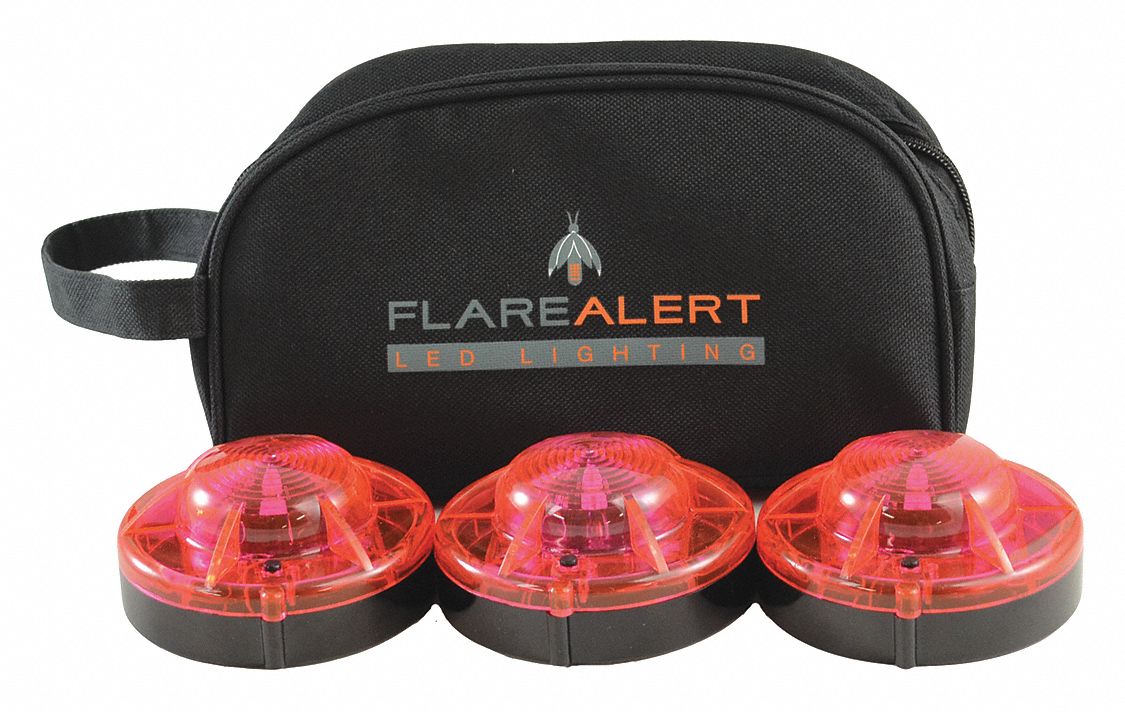 LED Road Flare Kit 0.5 Watt Red