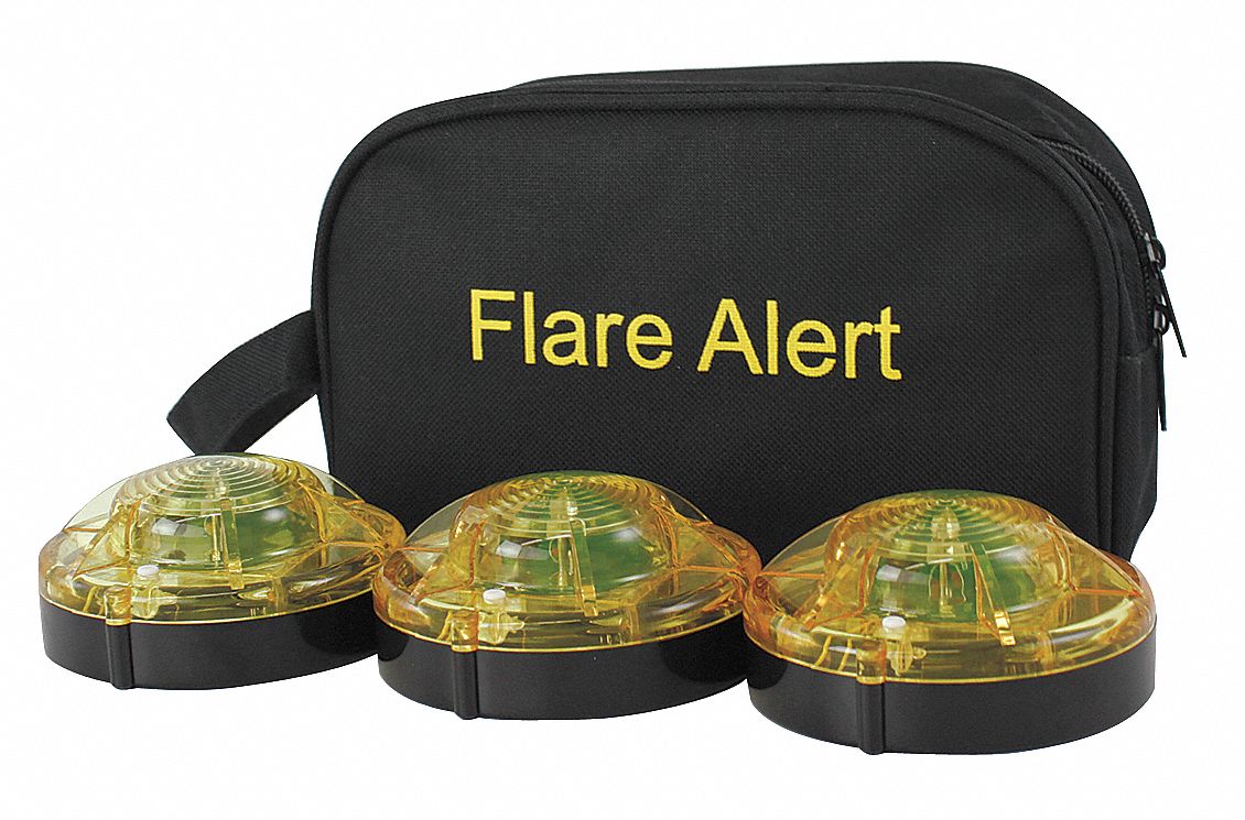 LED Road Flare Kit 0.5 Watt Yellow