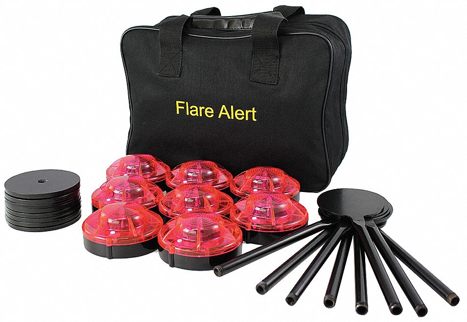 LED Road Flare Kit 0.5 Watt Red