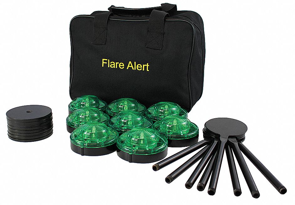 H5596 LED Road Flare Kit 1 Watt Green