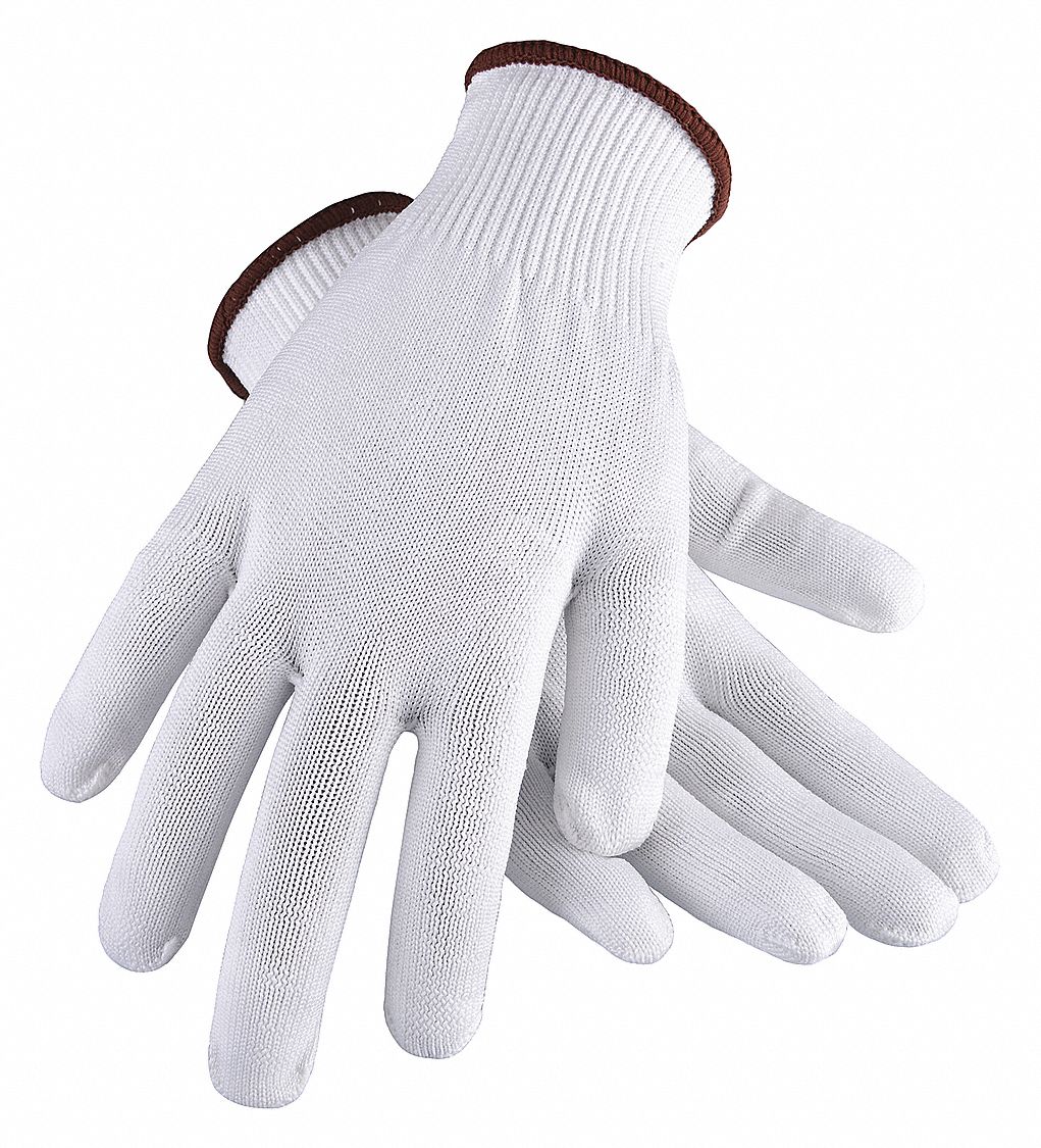D1439 Knit Gloves L White