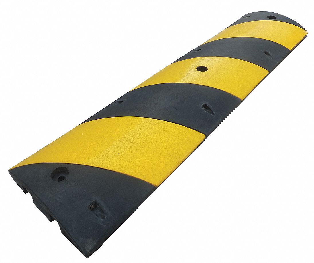 Speed Bump 12in.W 2-1/4in.H 48inL Rubber