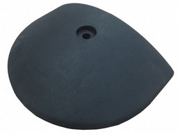Speed Bump End Cap 12in.W 9in.L Rubber