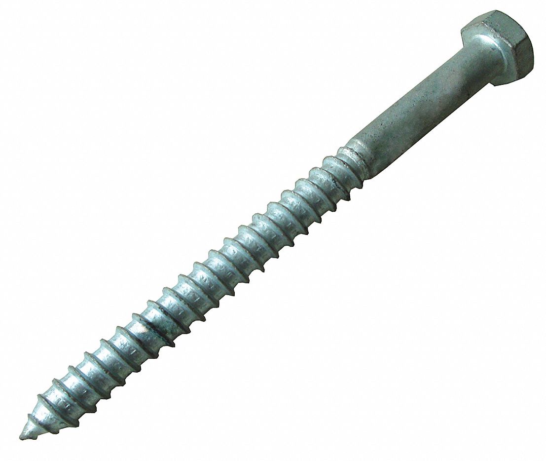 Lag Bolts 6 L 27/32 W 5/16 H Steel