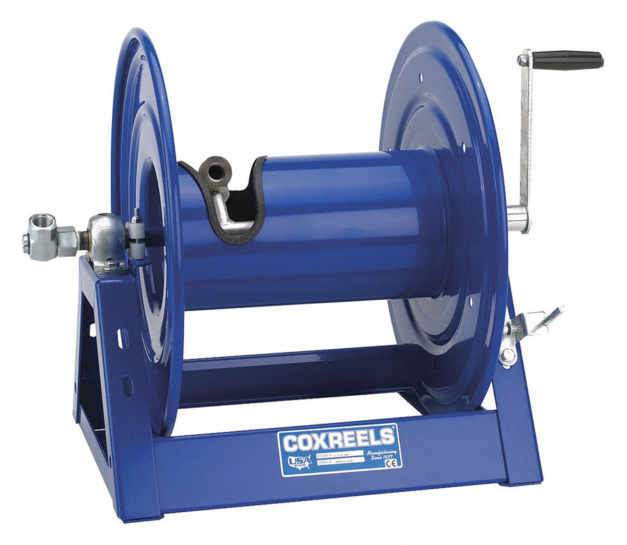 Hand Crank Hose Reel 200 ft 1/2 ID Blue