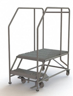 Rolling Work Platform Steel 2 Steps