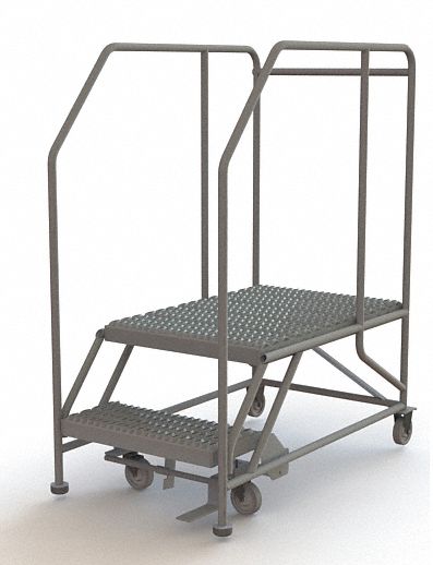Rolling Work Platform Steel 2 Steps