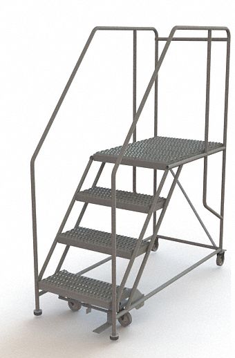 Rolling Work Platform Steel 4 Steps