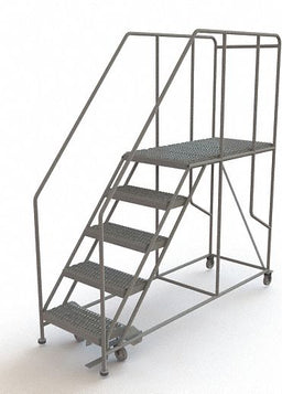 Rolling Work Platform Steel 5 Steps