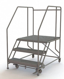 Rolling Work Platform Steel 3 Steps