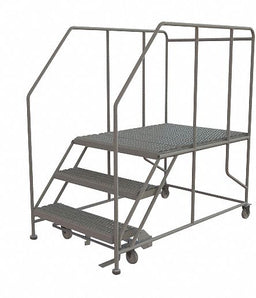 Rolling Work Platform Steel 3 Steps
