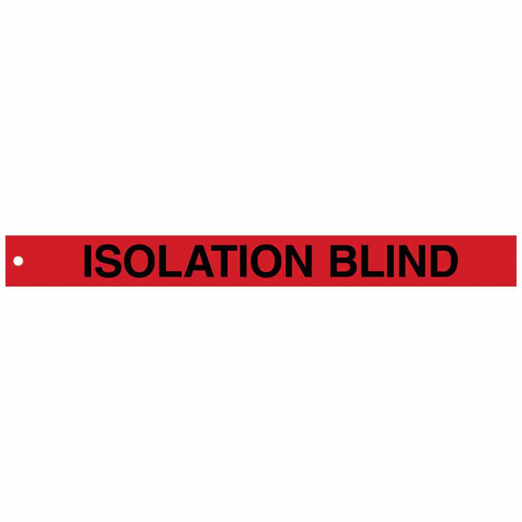 Isolation Blind Tags 2in.Hx20in.W PK25