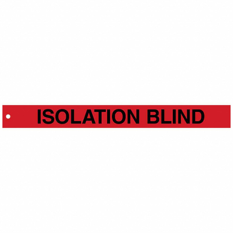 Isolation Blind Tags 2in.Hx20in.W PK25