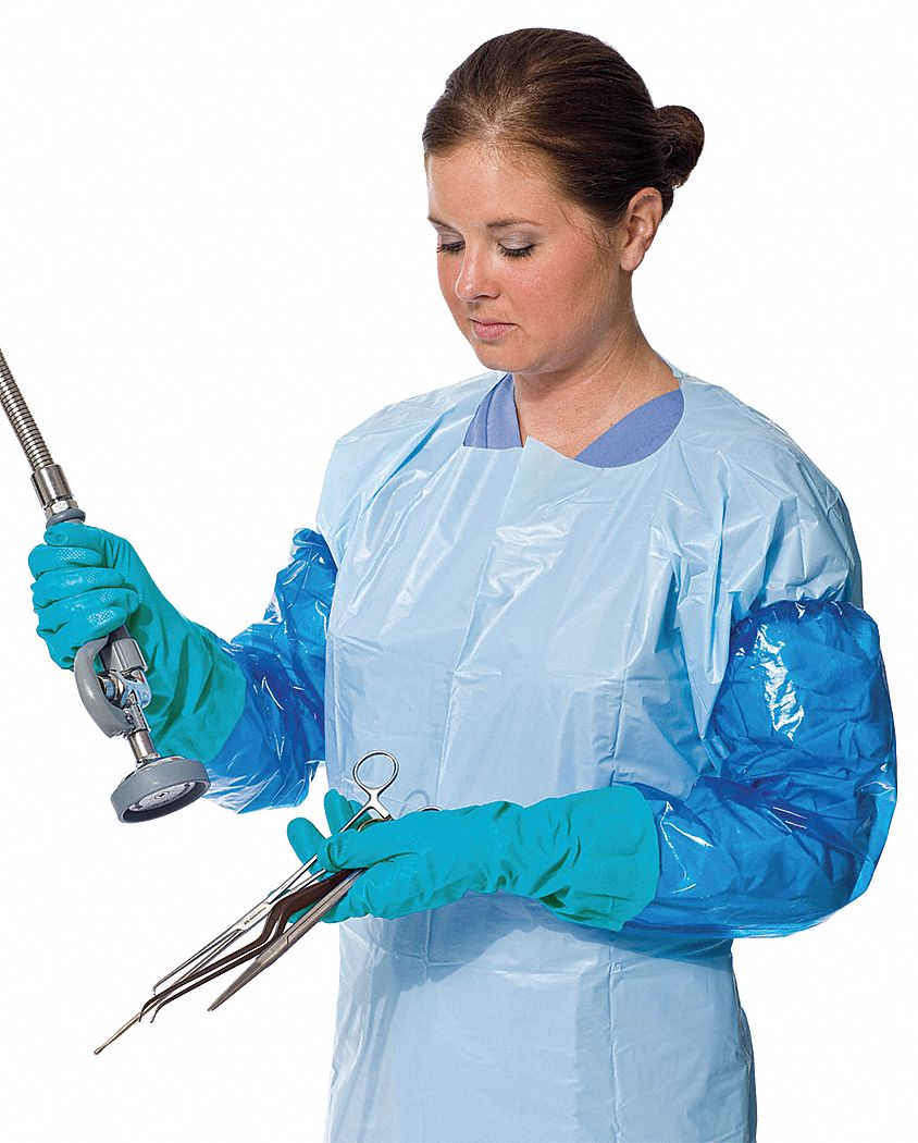 Disposable Sleeve Gloves Teal M PR
