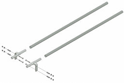 Track Section 3 ft Steel