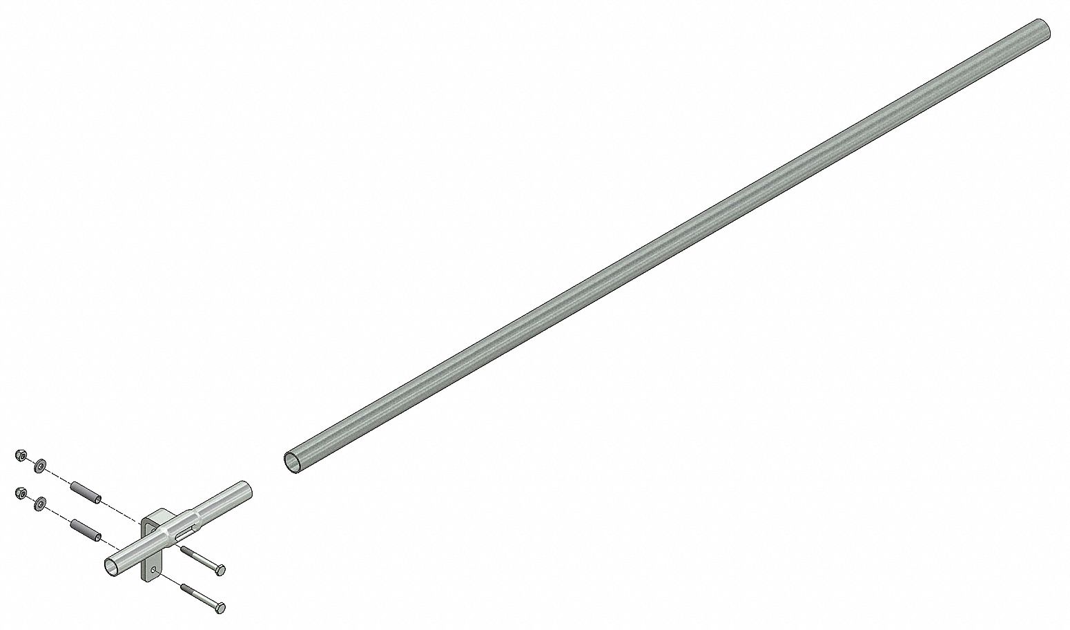 Track Section 3 ft Steel