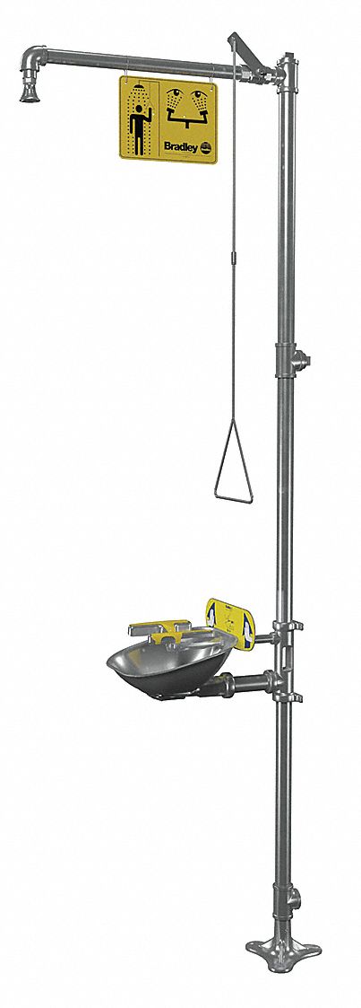 Shower with Face/Eyewash 26-13/16inW