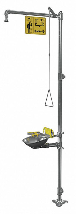 Shower with Face/Eyewash 26-13/16inW