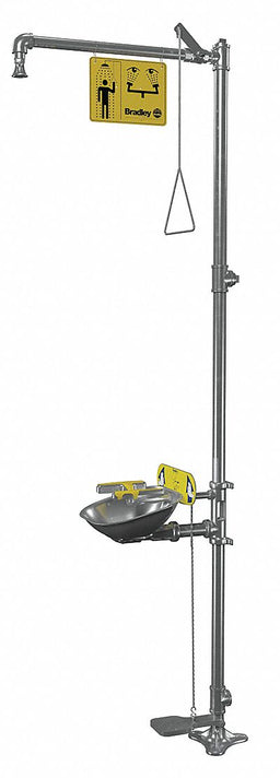 Shower with Face/Eyewash 26-13/16inW
