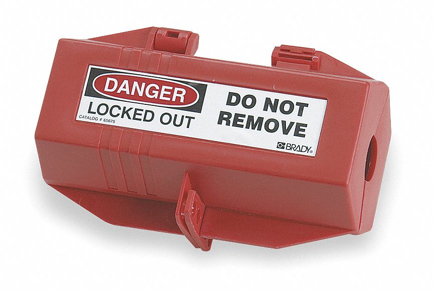 Plug Lockout Red 9/16In Shackle Dia.