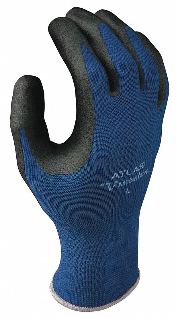 D1519 PR Coated Gloves Black/Blue XL