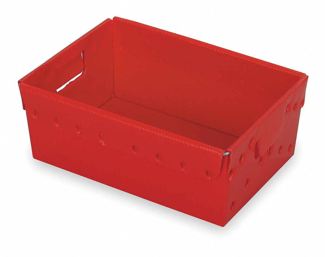 NestingCtr Red Solid Corrugated HDPE PK5