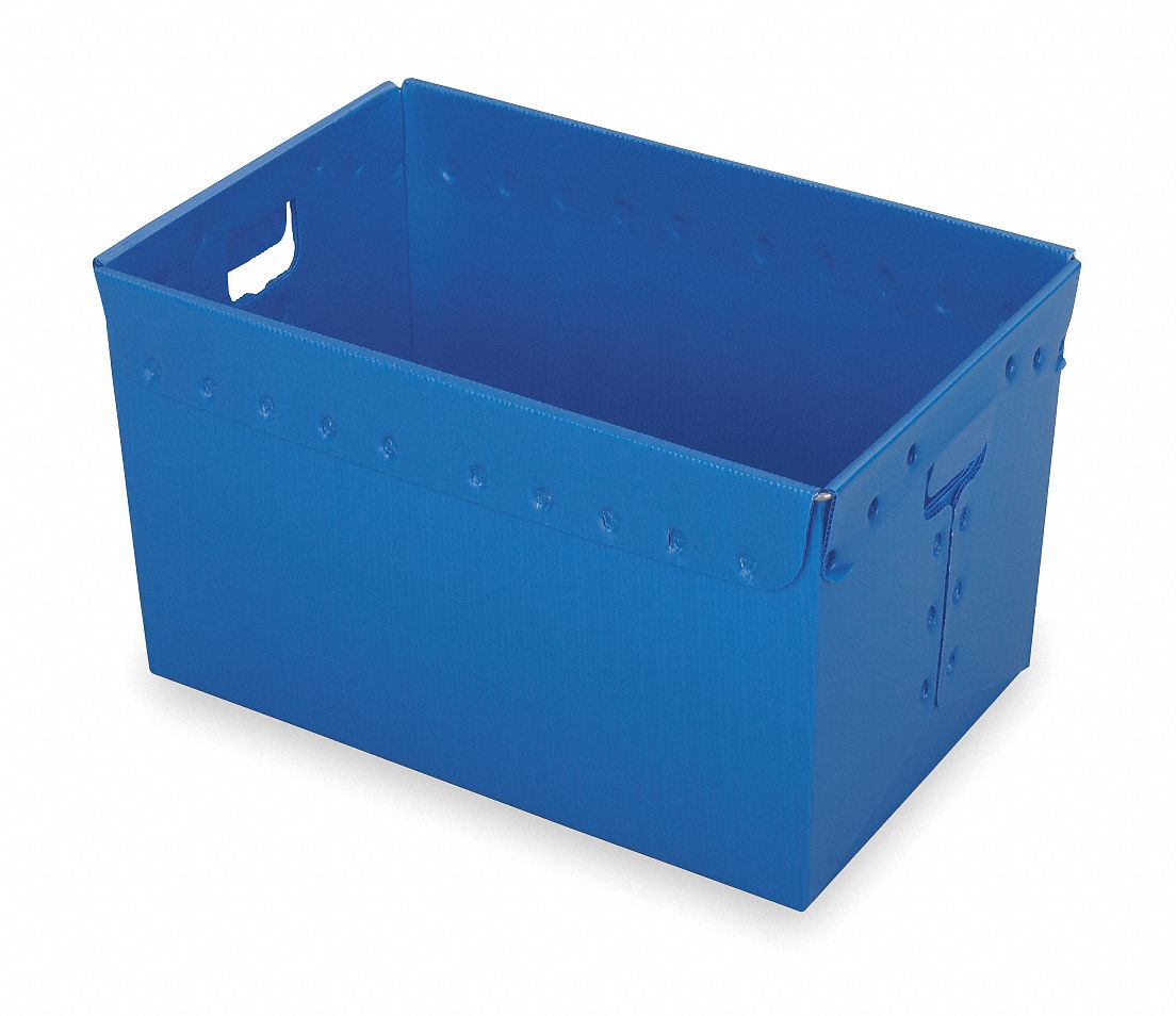 Nesting Ctr Blue Corrugated HDPE PK3