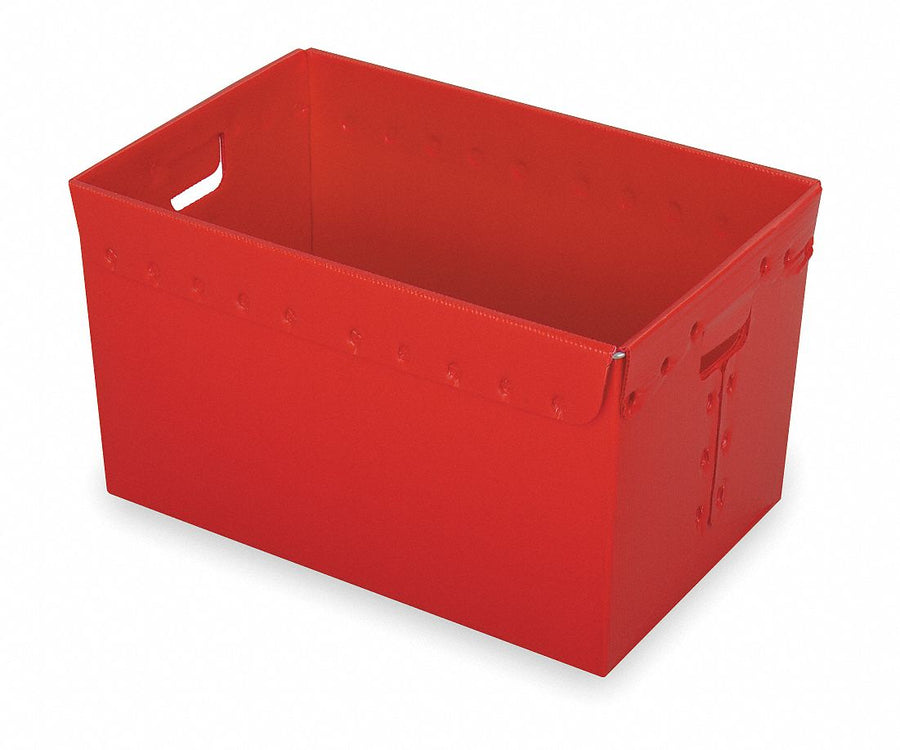 Nesting Ctr Red Solid Corr HDPE PK3
