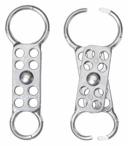 Lockout Hasp Dual-End 8 Lock Silver