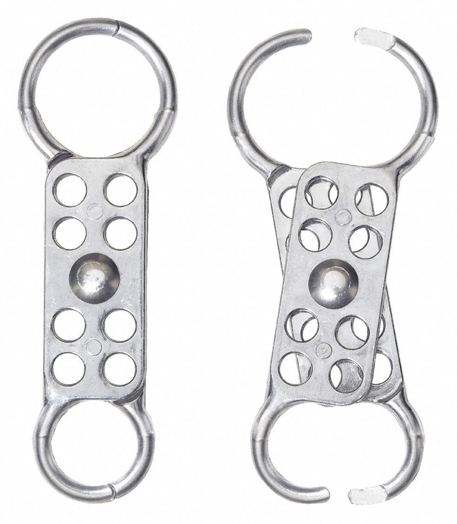 Lockout Hasp Dual-End 8 Lock Silver