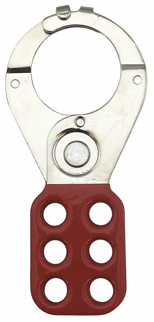 Lockout Hasp 6 Lock Red