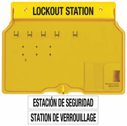 Lockout Station Unfilled 12-1/4 In H