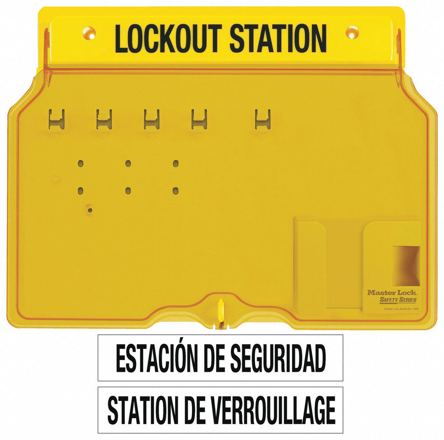 Lockout Station Unfilled 12-1/4 In H