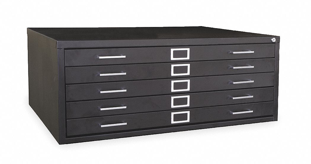 Flat File Cabinet 28 3/8x40 13/16 Black