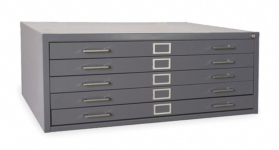 Flat File Cabinet 35 3/8x46 11/16 Gray