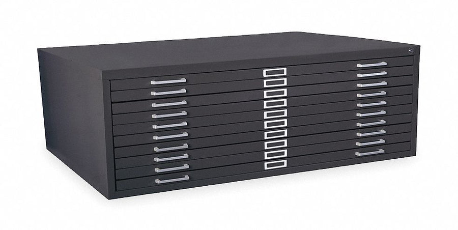 Flat File Cabinet 35 3/8x46 11/16 Black