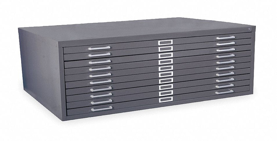 Flat File Cabinet 35 3/8x46 11/16 Gray