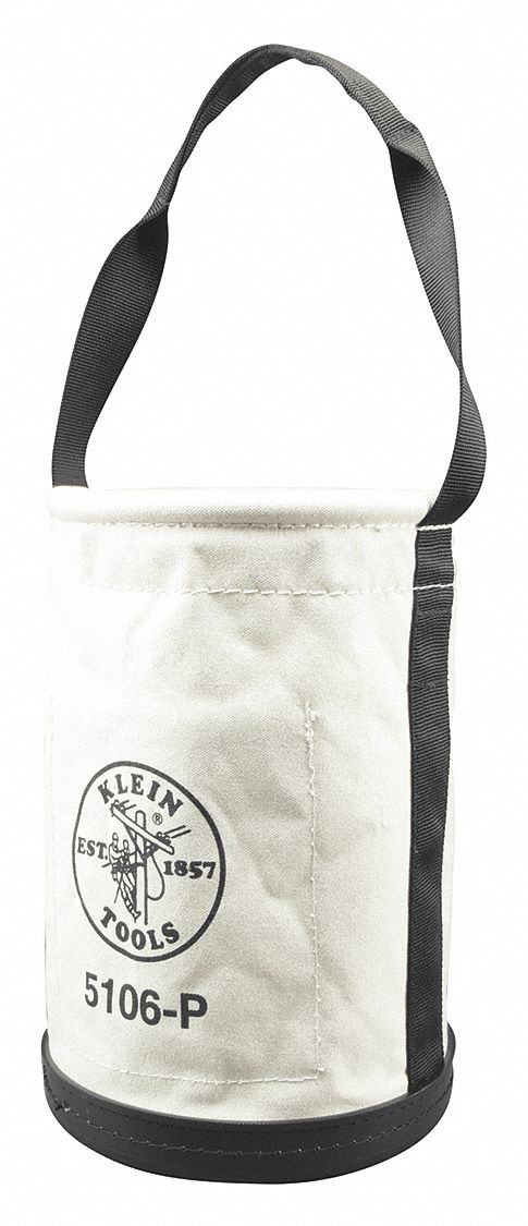 Bucket Bag Canvas Straight Wall OffWhite